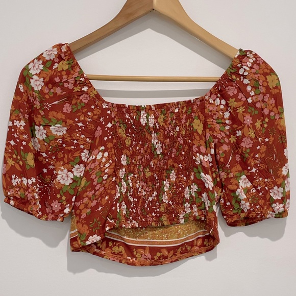 Cropped 70s Style Top 🧡 - Picture 3 of 8